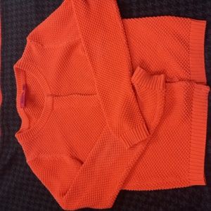 Hugo orange cotton sweater